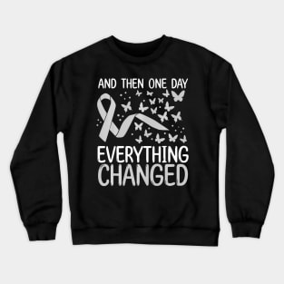 Glioblastoma Awareness  Brain Tumor Movement Crewneck Sweatshirt